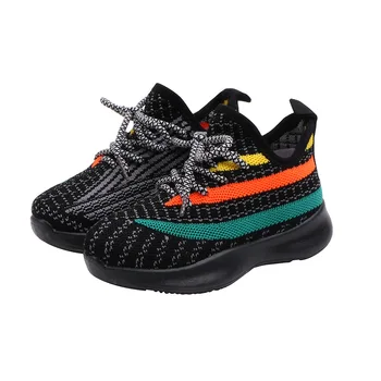 

2020 Autumn Children Shoes Boys Girls Casual Shoes Breathable Knitting Soft Bottom Non-slip Kids Sneakers Size 26-36