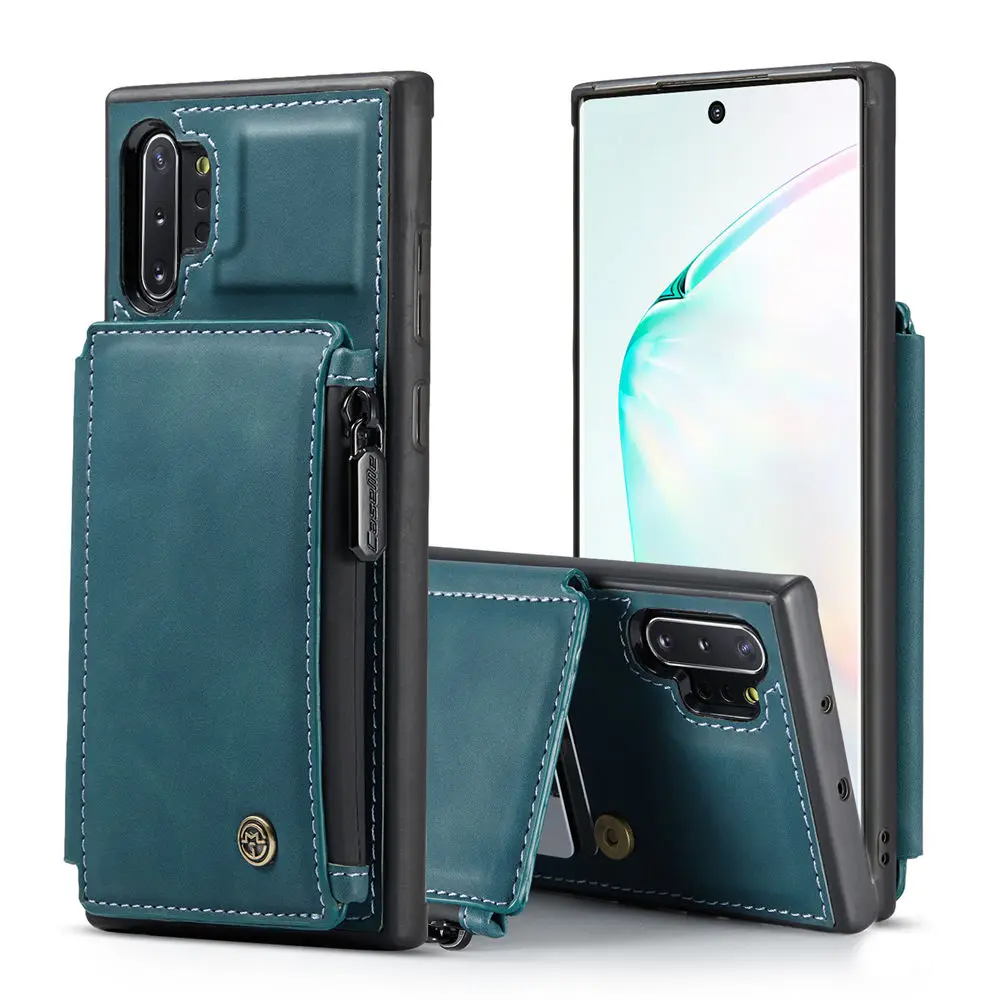 

Case For Samsung Galaxy Note 10P Zipper Purse Flip Cover Card Slot Shockproof Full Protective Cover For Samsung Galaxy Note 10P