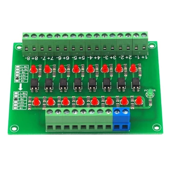 

8 Way Photoelectric Isolation Module Plc Signal Level Voltage Conversion Board Npn Output Dst-1R8P-N