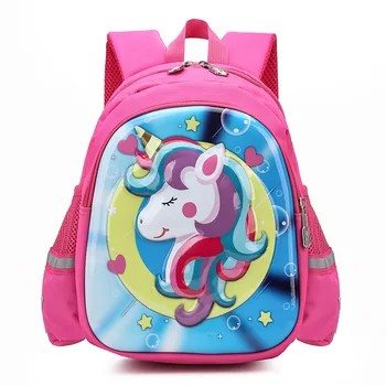 

Cartoon Unicorn Boys Girls Backpack Baby Children Kindergarten Nursery School bag An-ti Lost Kids Student Mochila Escolar