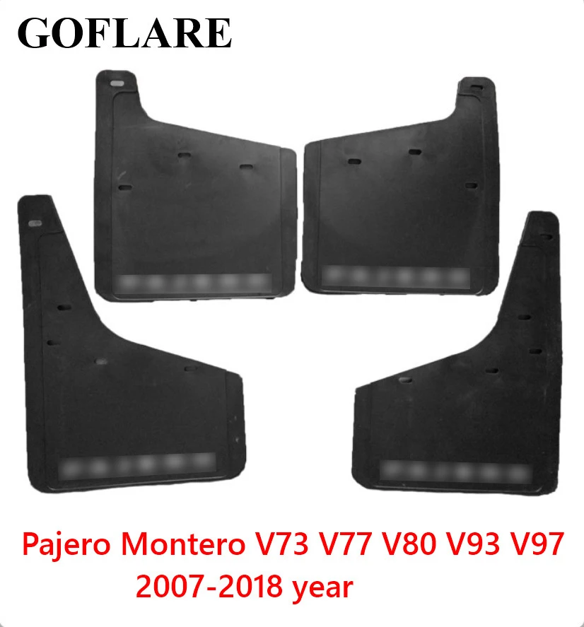 Брызговики для Mitsubishi Montero Pajero 3 4 IV V73 V77 V80 V93 V97 2007 2018 автомобильные