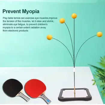 

Table Tennis Training Set Ping Pong Training Set With Elastic Soft Shaft Balls And Paddles For Children And Adults