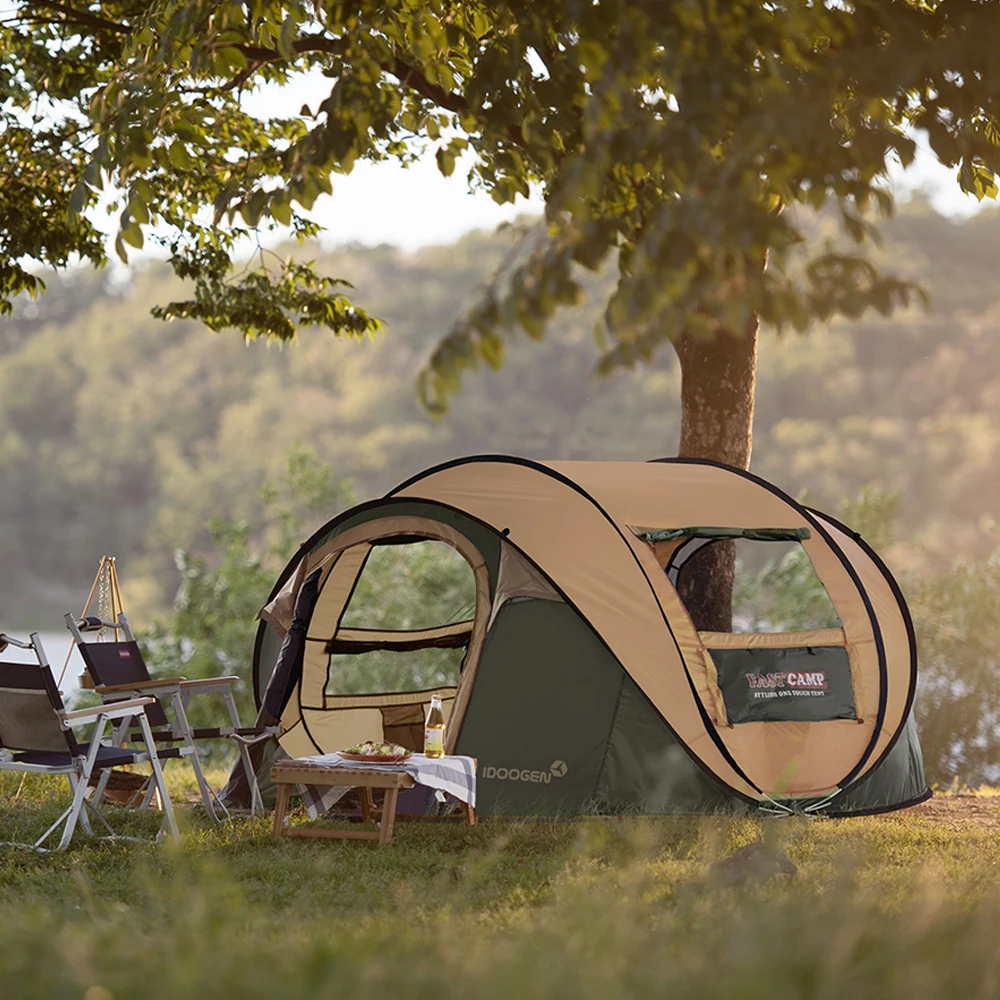 Автоматическая кемпинговая палатка, большая space3-4persons, автоматическая скорость, открытая, всплывающая, ветрозащитная, семейная палатка