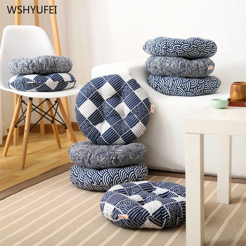 Japanese-style fabric tatami futon cushion padded living room bay window home large tea ceremony round yoga mat meditation pad | Дом и сад