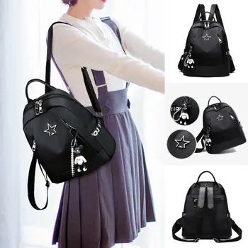 

Women Backpack Oxford School Bag Rucksack College Shoulder Satchel Travel Bale