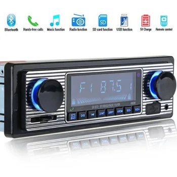 

Car Radio Stereo In-Dash Digital Bluetooth Car MP3 Player Stereo USB/AUX Classic Stereo with Remote Control