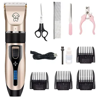 

Dog Clippers Low Noise Pet Shaver Rechargeable Dog Trimmer Cordless Pet Grooming Tool Cat Animal Hair Cutter Trimmer Haircut