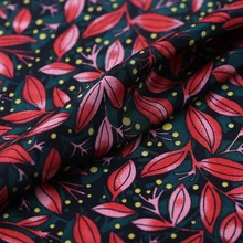 Шелковая ткань шириной 114 см 14 мм натуральный шелк крепдешин ткань Telas тканевое платье рубашка юбка Материал Красный настоящий материал