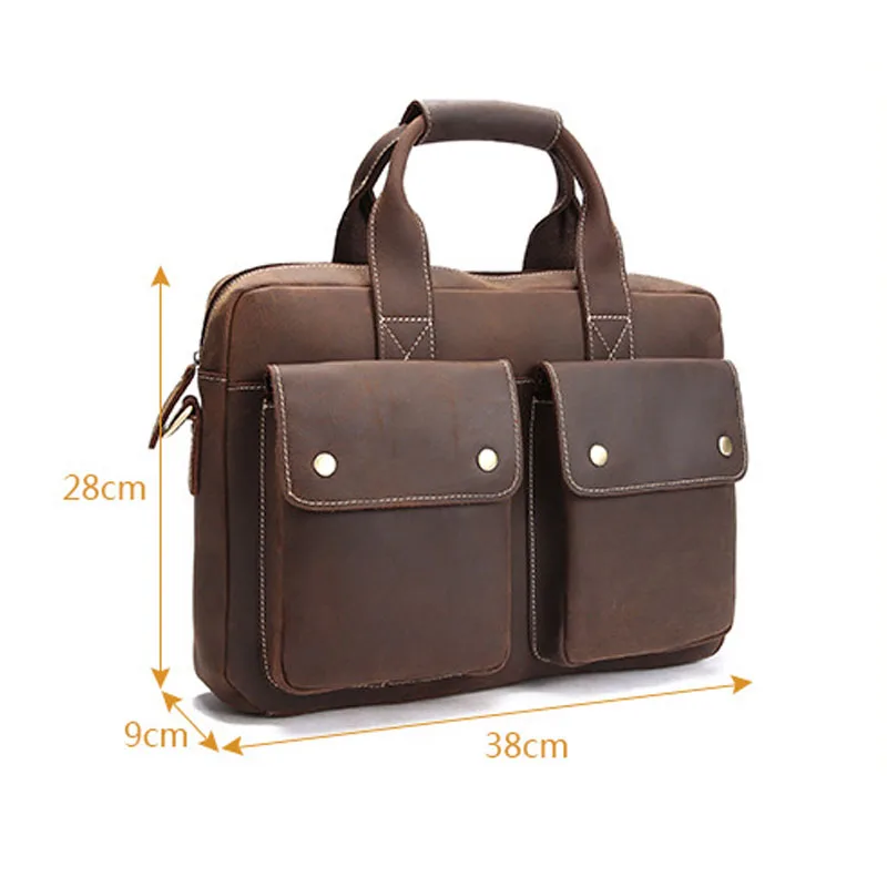 

men's bag/briefcase leather office/laptop bag for men's genuine leather bag business document man briefcase handbag