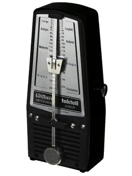 

826 taktell-junior metronome mechanical, plastic, black, no call, Wittner