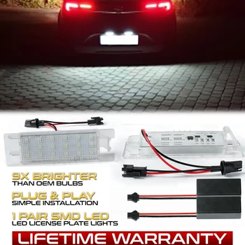 

2Pcs For Alfa Romeo GT Coupe 937 Brera Spider 939 Mito Giulietta 940 147 156 159 166 LED License Number Plate Light No Error