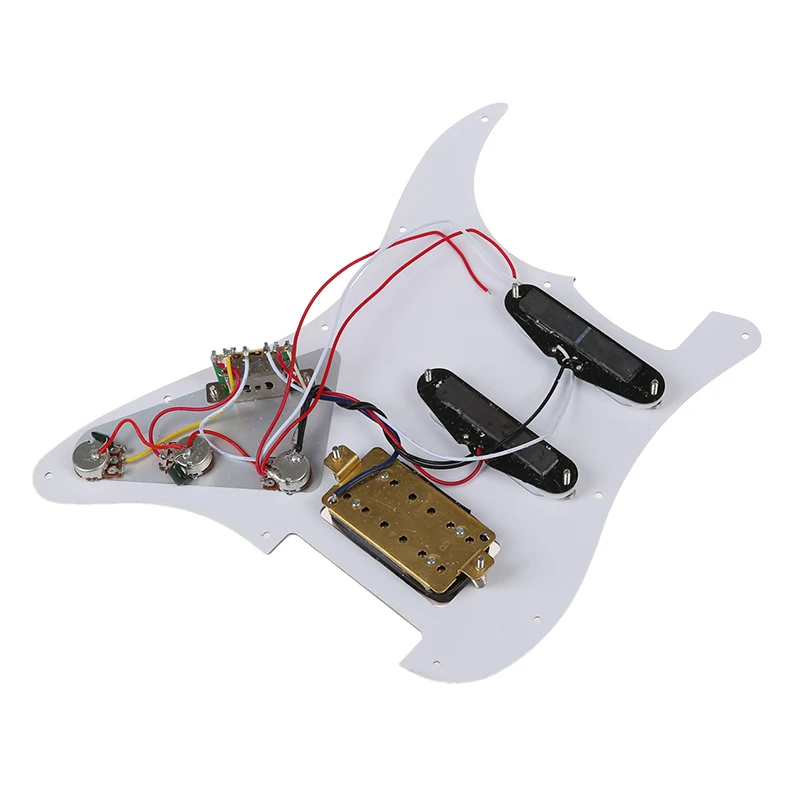 Загруженный Prewired Pickguard для электрогитары- красный