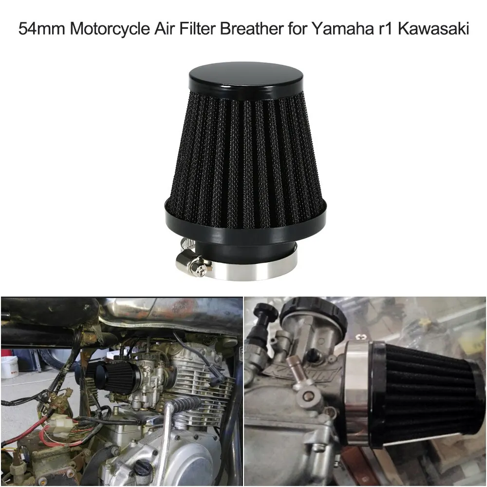 35 мм/39 мм/48 мм/54 мм/60 мм Дополнительный мотоциклетный воздушный фильтр для Yamaha r1 Kawasaki Honda Shodow скутер