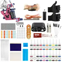 Татуировки Kit с чернилами 8 Обёрточная бумага катушки татуировки машины захваты для иглы Питание тату Набор для начинающих набор аксессуаров Татуировки Kit с чернилами 8 Обёрточная бумага катушки татуировки машины захваты для иглы Питание тату Набор для начинающих набор аксессуаров