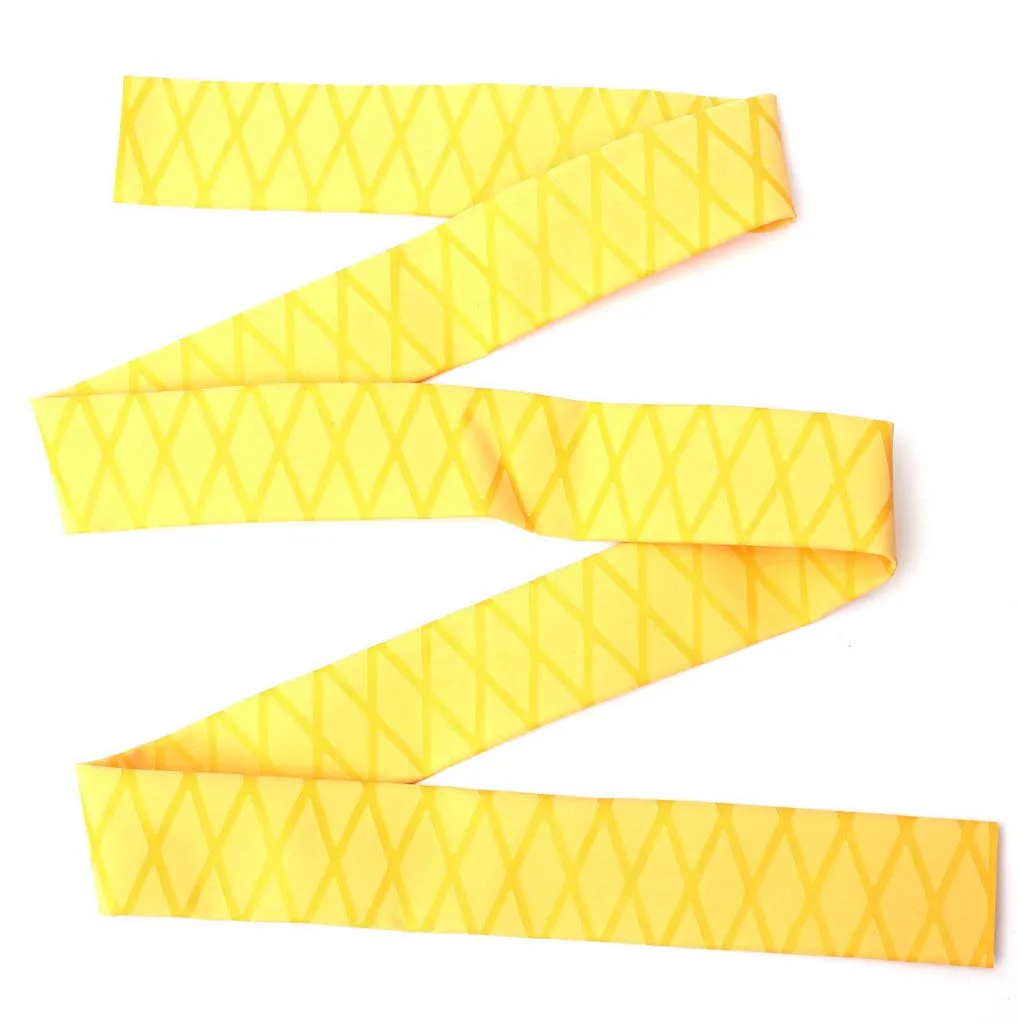 20mm Non Slip Fishing Rod Handle Grip Heat Shrink Tubing Textured Grip Fishing Rod Racket Sleeve Accessories Yellow