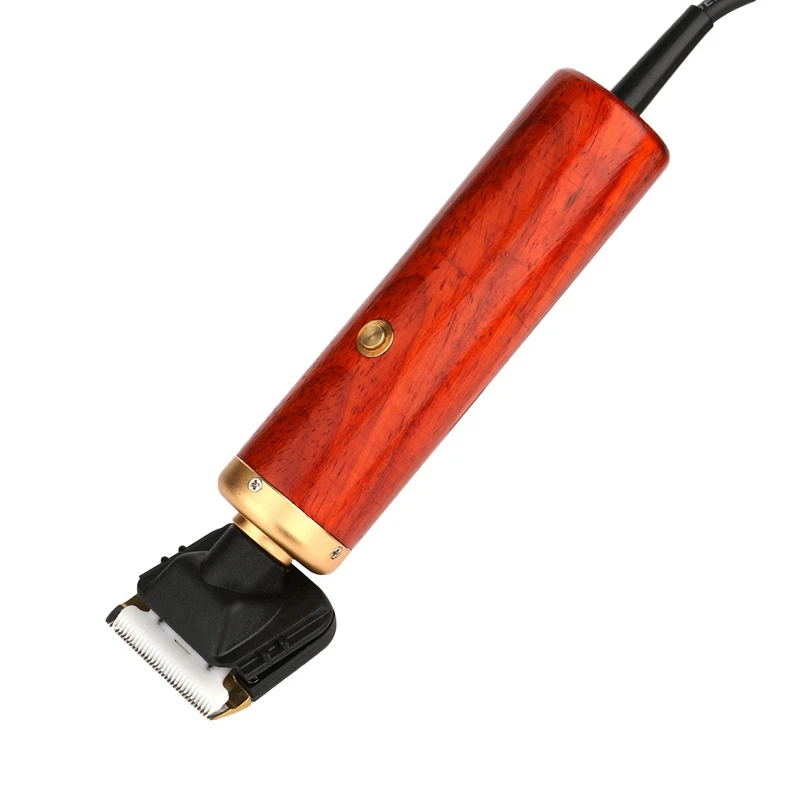 

Pet Grooming Kit Clipper Adjustable Speeds Hair Cutting Electric Trimmer With Wooden Handle