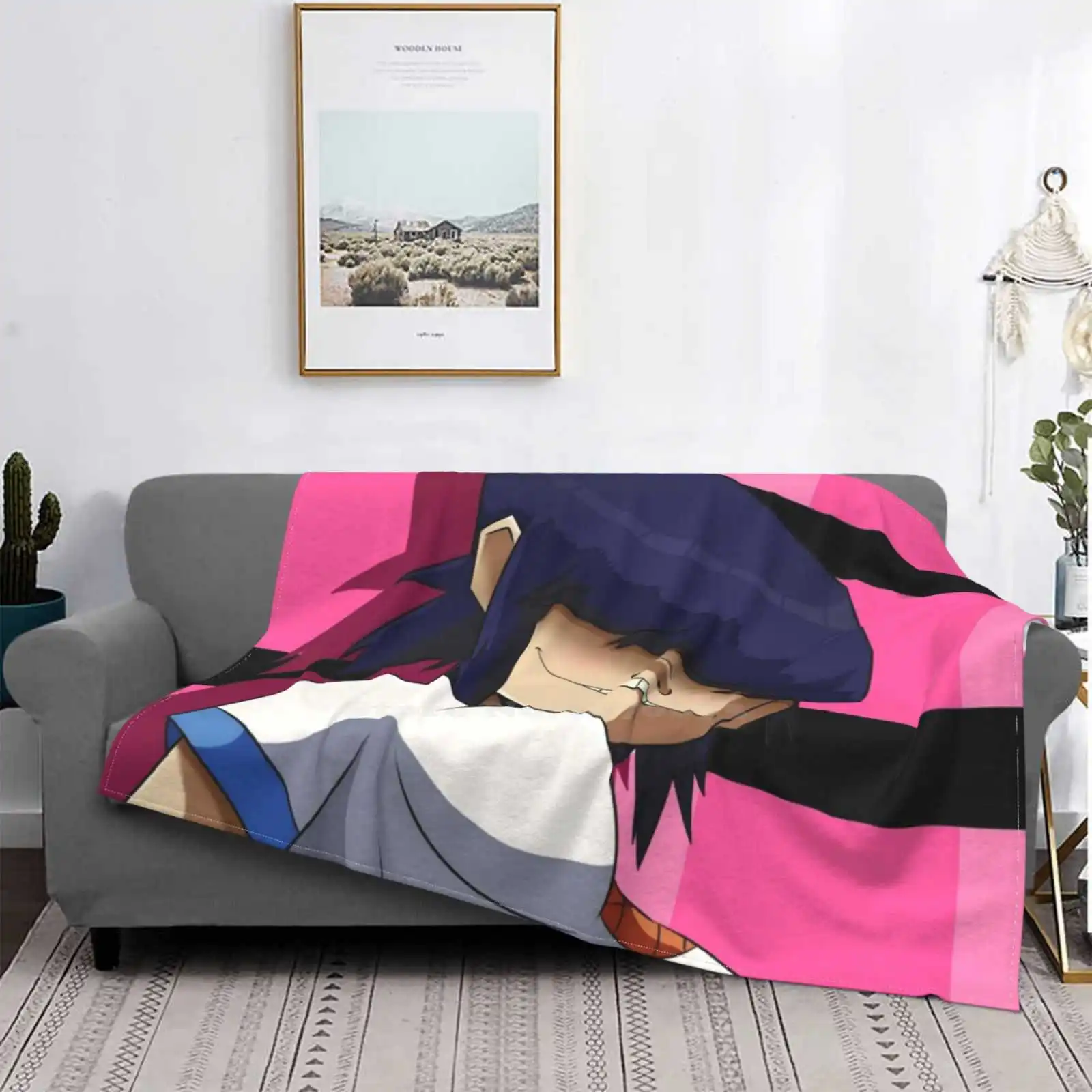 [Jap [Noodle Spaventoso Ultimo Super Soft Warm Light Thin Coperta Musica 2D Blur Murdoc Album Black Gorilla Indie Band Britpop