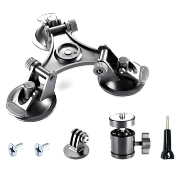 

Three Cup Digital SLR Camera Suction Cup Holder with Ball Head Suction Cup Holder Car Holder Window Holder