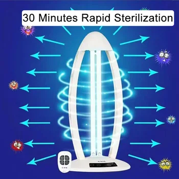 

220V Ultraviolet disinfection lamp 38W UV sterilization table lamp High Ozone UVC Germicidal Lamp Killing Virus Ozone Lamp