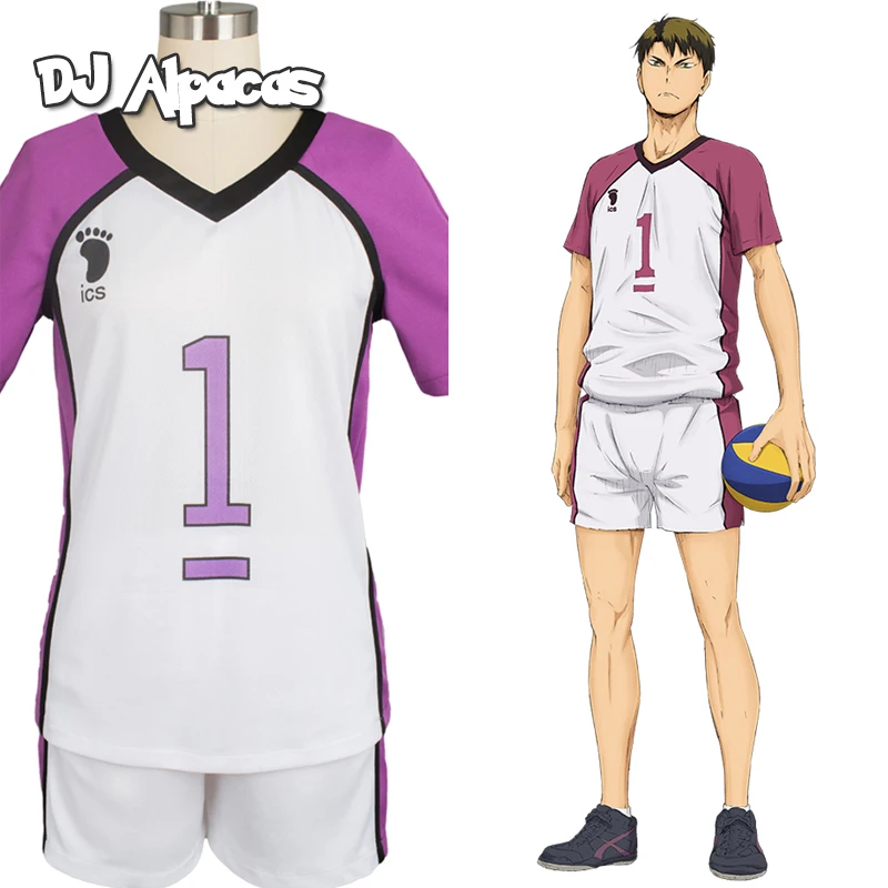 

Haikyu Cosplay Shiratorizawa Academy Wakatoshi Uniform Haikyuu Cosplay Costume Halloween Carnival Women Men Full Set