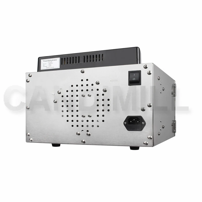 CANDIMILL 6 Trays Food Dehydrator Small Home Dried Fruit Machine Fruit Vegetable Herb Meat Fish Drying Machine