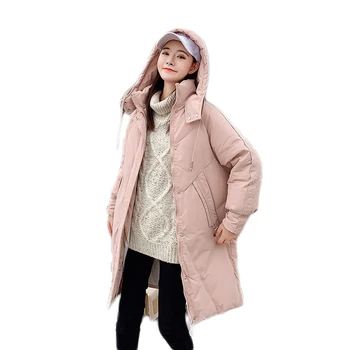 

Down Jacket Women 2019 Winter Ultra Light Duck Down Warm Female Down Cotton Female Outwear Hooded Long Sleeve Femal Down Jacket