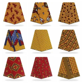 

Ankara Wax Material Print 100% Cotton Soft African Pagne Wax Fabric Direct Selling Veritable Sales New Veritable Wax 6yard/lot