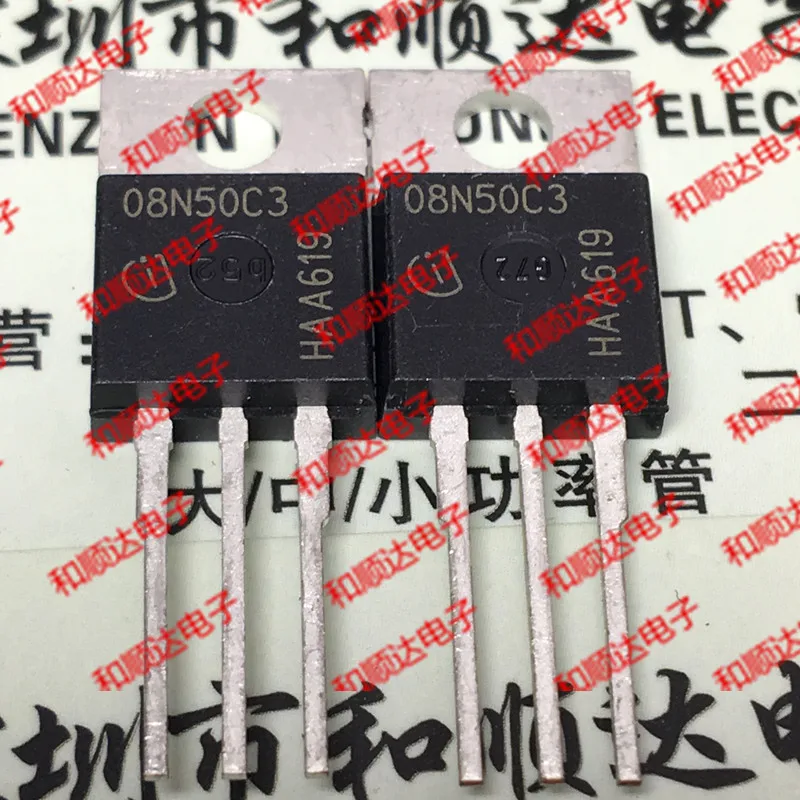 /5 предметов в лоте, 08N50C3 SPP08N50C3-220 560V 7.6A