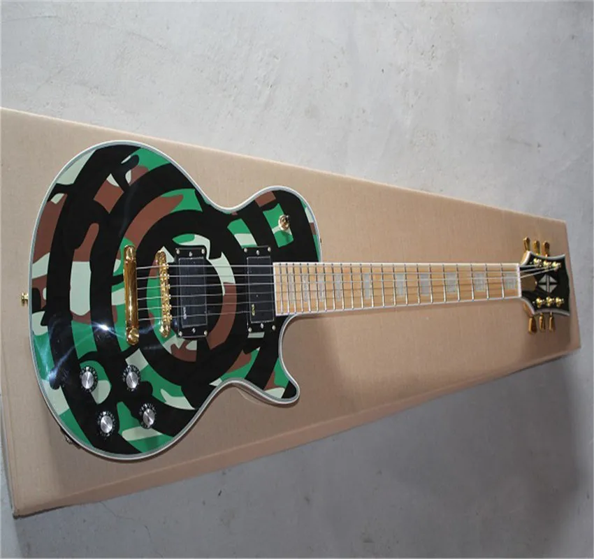 Free shipping 2021 new wholesale Standard Classic Electric Guitar ZAKK WYLDE In Camouflage Music Instruments Made in USA | Спорт и