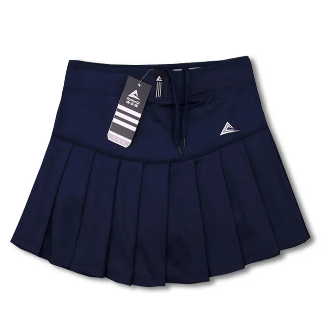 Женская юбка-шорты, быстросохнущая Спортивная юбка-штаны для бадминтона, плиссированные штаны с карманами, юбка для тенниса, одежда для черлидеров