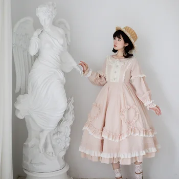 

Pink Plaid Lolita Dress Women Victorian Dress Cosplay Costume Soft Girl Cute Fairy Dress Loli Lol Cos