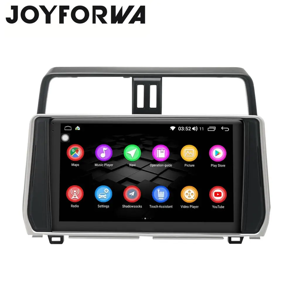 DSP Carplay Android 8,1 Автомобильный мультимедийный радио для Toyota Land Cruiser Prado 150 gps SPDIF сабвуфер стерео 4G SIM WiFi DVR DAB