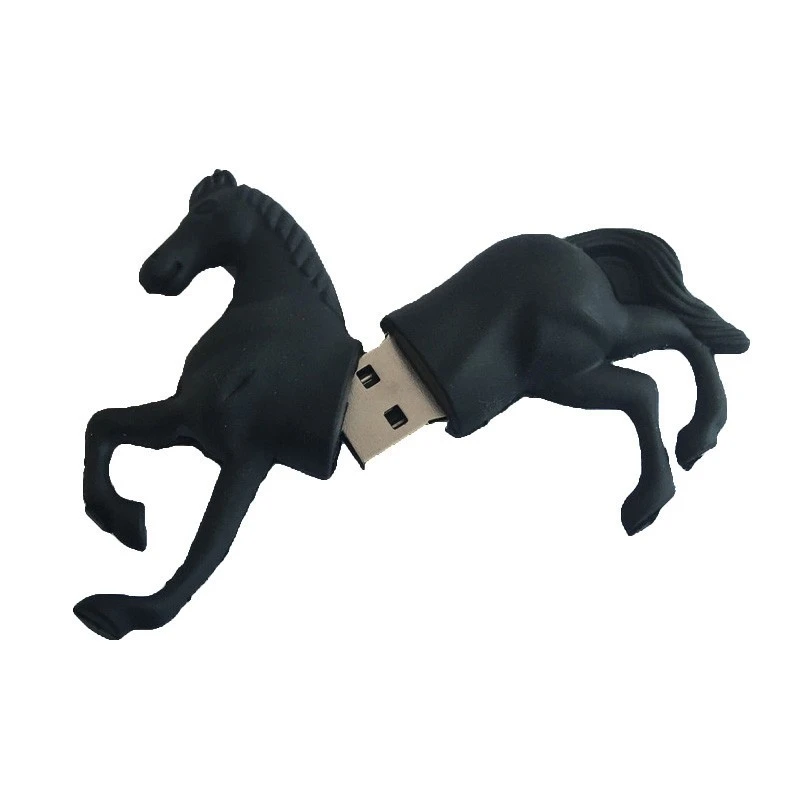 USB флеш накопитель в виде черной лошади 4/8/16/32/64 ГБ|USB флэш-накопители| |