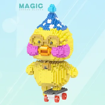 

1566pcs 9038 Hot Selling Creative Micro Mini Particle Building Bricks Toy DIY Assembly Bricks Yellow Duck Block Toys for Kids
