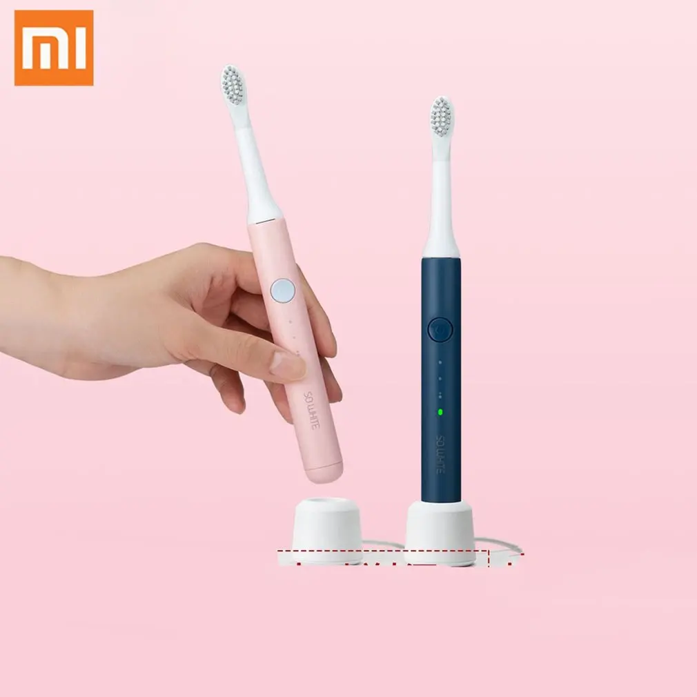 Xiaomi Mijia SO WHITE ультра звуковая зубная щетка электрическая автоматическая зубная щетка USB перезаряжаемая Водонепроницаемая чистка зубов
