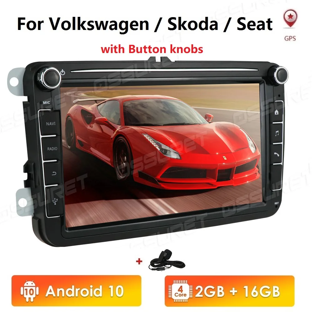 Автомобильный радиоприемник 8 дюймов на Android с GPS-навигацией для VW Skoda Octavia golf 5 6 touran