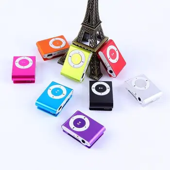 

200pcs/lot Big promotion Mirror Portable MP3 player Mini Clip MP3 Player sport mp3 music player walkman lettore mp3