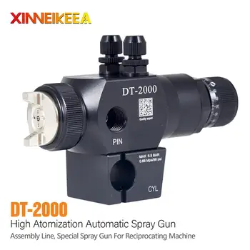 

DT-2000 Automatic Spray Gun Special Paint Spraying Tool For Assembly Line Reciprocating Machine 1.0 1.3mm Spray Distance 200mm