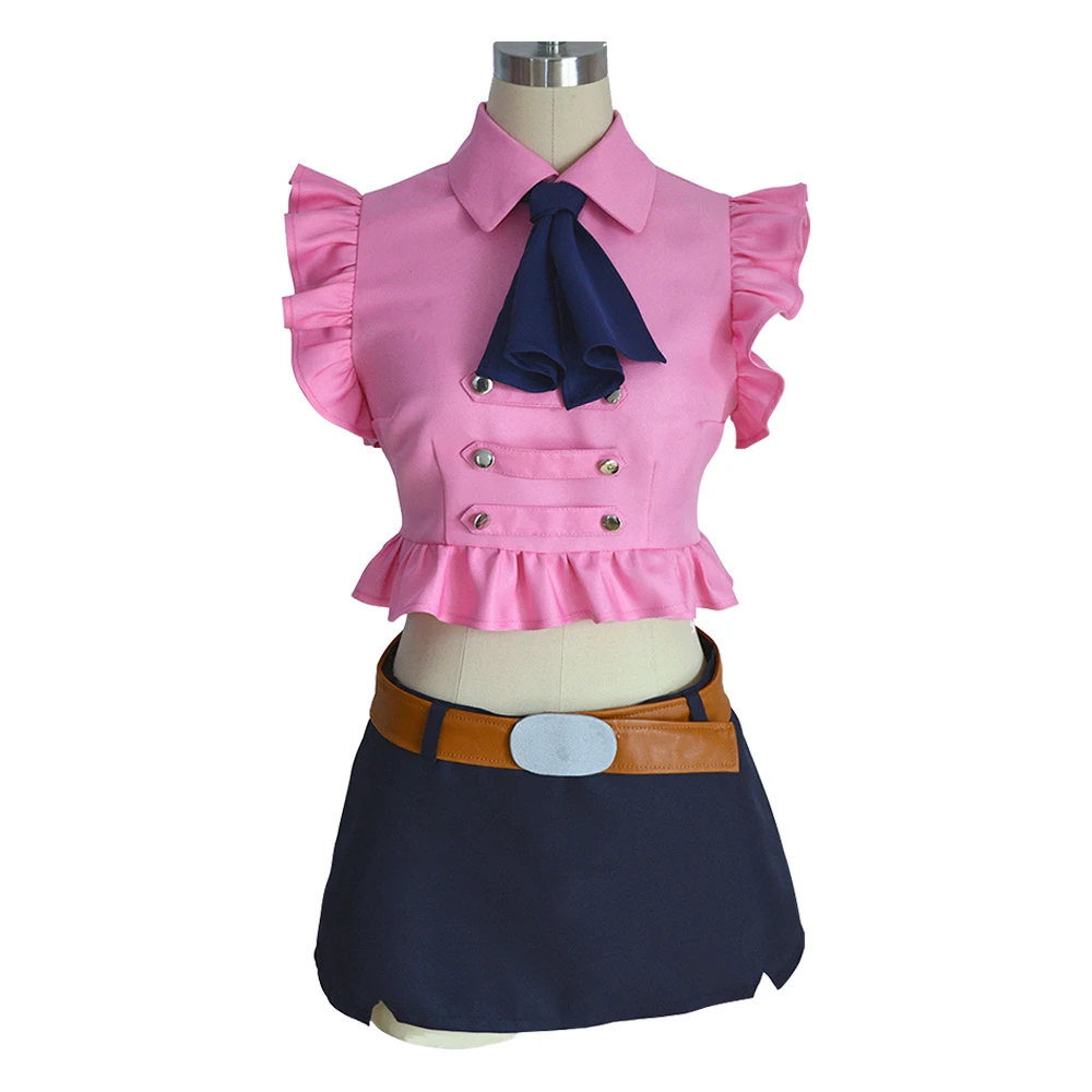 thumbnail image 1 of Disfraces de Cosplay para mujer, Anime japonés Los siete pecados capitales, Elizabeth Liones, uniforme de Halloween, peluca y pendientes, 1 of 5