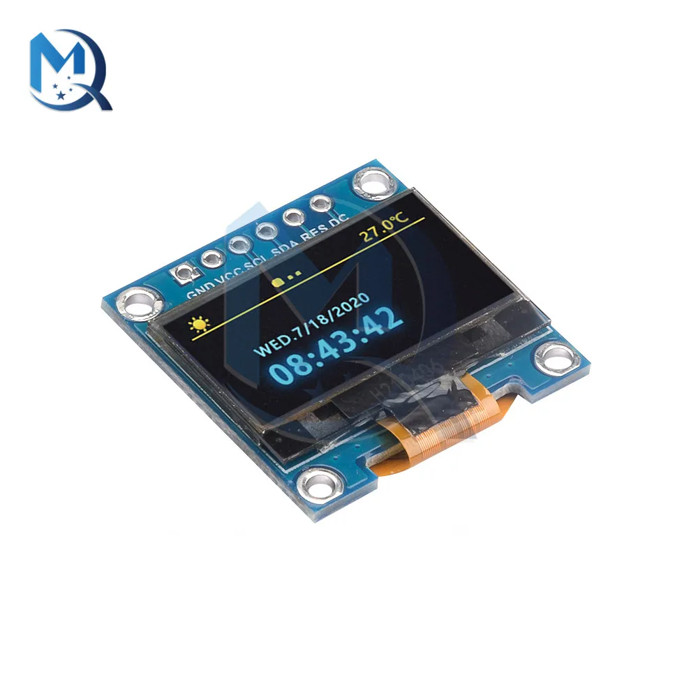Display OLED da 0.96 pollici Moudlue 3.3-5V schermo OLED a 6 Pin 128X64 modulo di visualizzazione Driver LCD IIC/SPI SSD1315 - Image 4