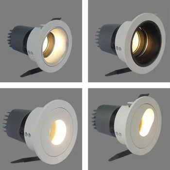 

led spotlight 220V embedded ceiling light living room ceiling background wall aisle downlight