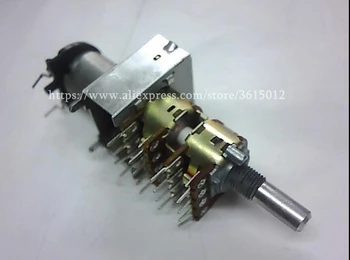 

Taiwan FH motor potentiometer 4 B50K*4 B50Kx4 50KBX4 power amplifier 16 pin 16 feet shaft 20MM for avr20 6030 AVR5 switch