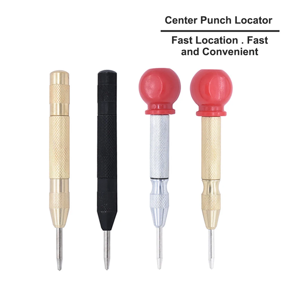 

Automatic Center Pin Spring Loaded Mark Center Punch Tool Wood Indentation Mark Woodworking Tool Bit