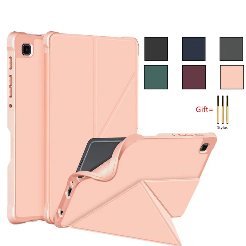 Tablet case For Samsung Galaxy Tab A7 Lite 8.7&quot2021 cover SM-T220 T225 Multi Angle Folding Android tab protective shell+pen |