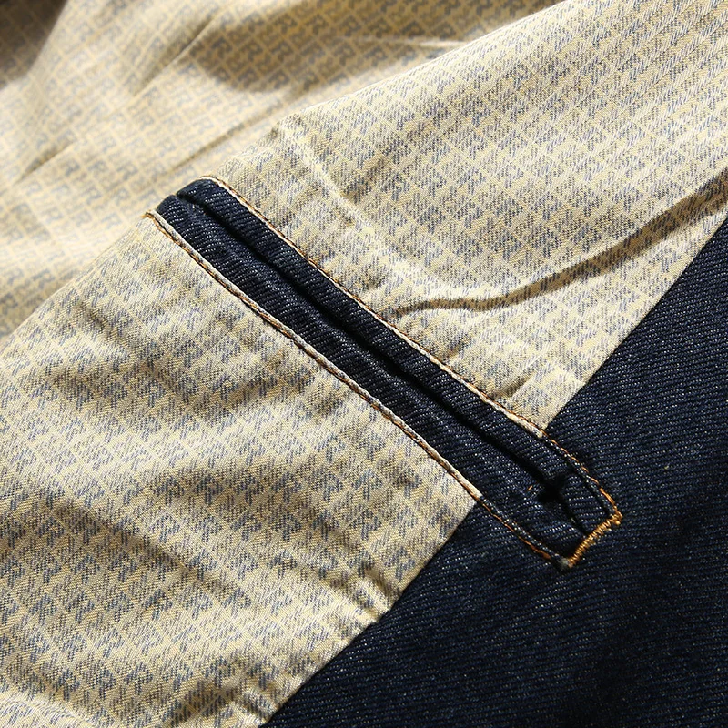 Casual Denim Jacket Men Cotton Coat 3XL 4XL Male Brand-Clothing Stylish Spring Autumn Blazer Suit Jeans Jacket Men Dropshipping
