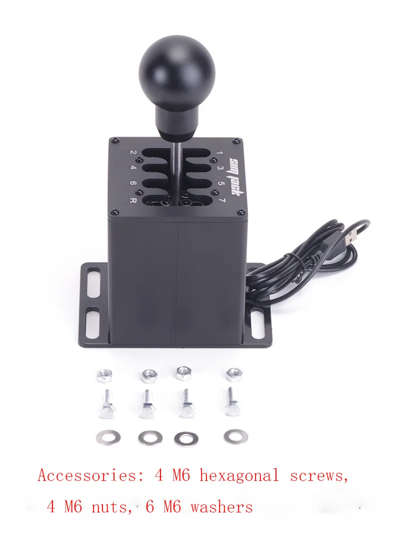 Usb h engrenagens shifter para logitech g29/g25/g27/g920 para ets2 sim