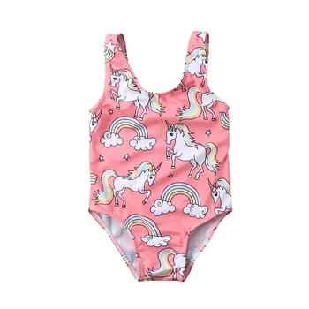 

Newborn Toddler Baby Kids Girl Swimsuit Swimwear Swimming Bikini Unicorn Costume Beach Clothing