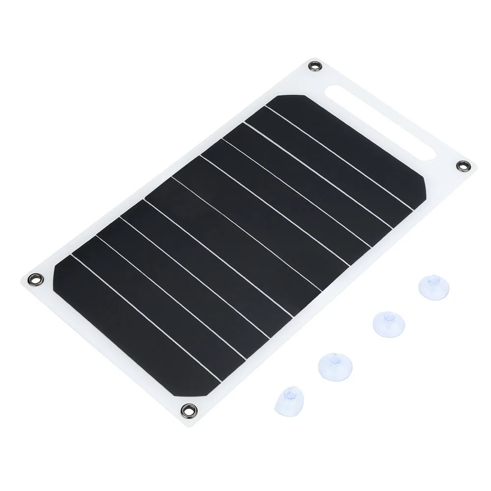 

5V 5W Portable USB Port Solar Panel Charger for Mobile Phones High Efficiency Monocrystalline Silicon Environmental Charger #10