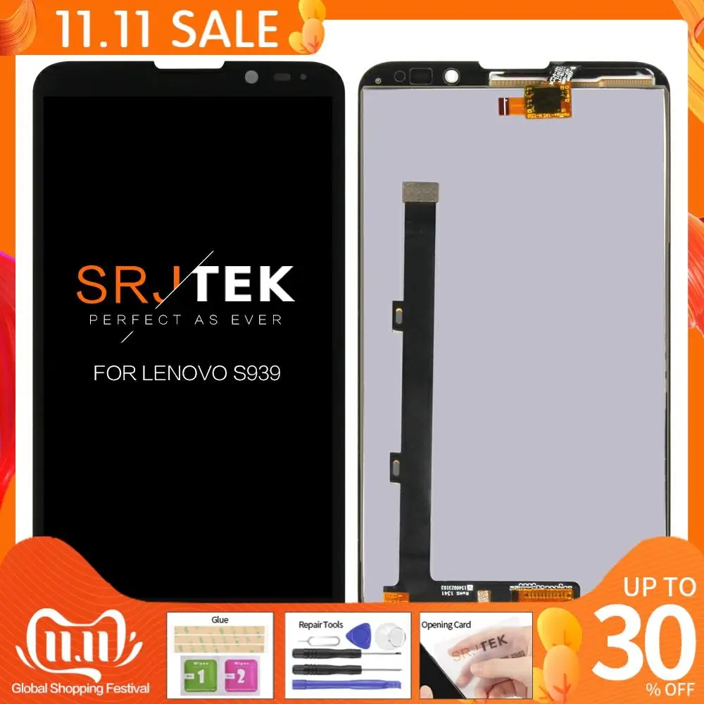 Без битых пикселей оригинальный 1280x720 6 0 ''IPS экран для Lenovo S939 ЖК-дисплей S 939