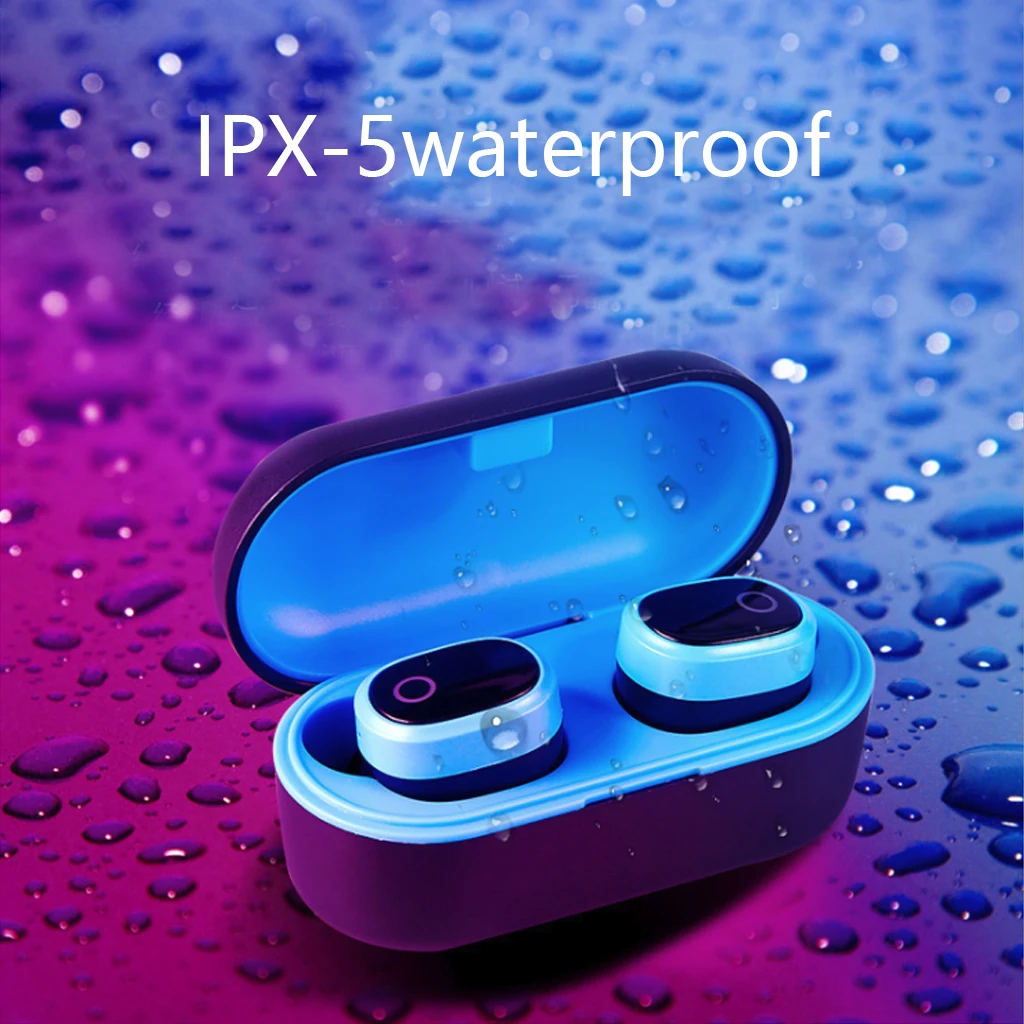 High quality Wireless Bluetooth 5 0 Stereo Headset In Ear Earphone With Charging Bin Bluetooth headset For Iphone Samsung